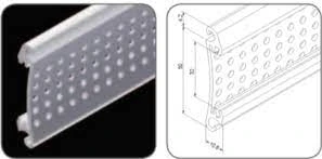 40mm perforated aluminium slat