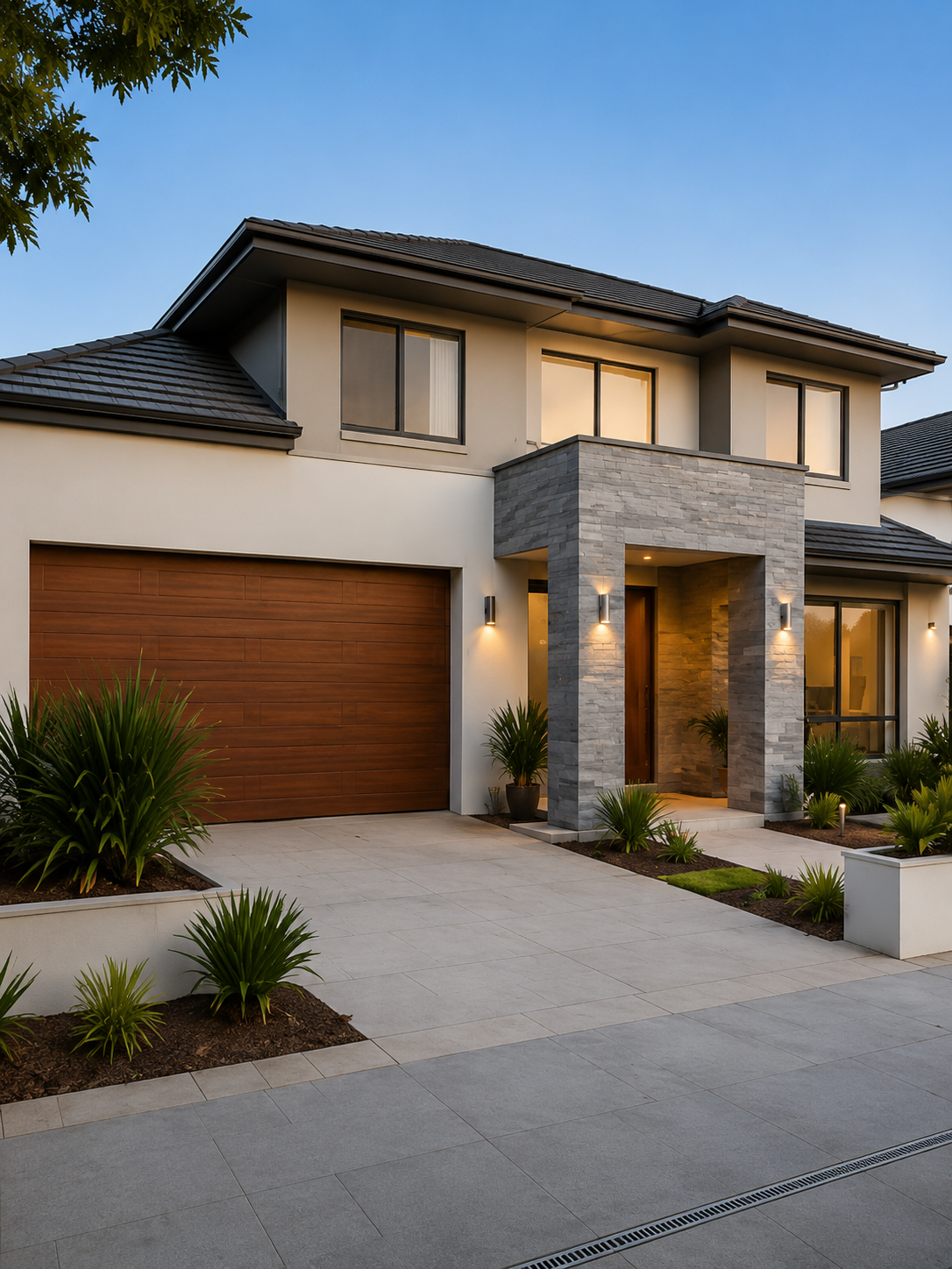 Renovated executive home in Joondalup with modern landscaped frontage