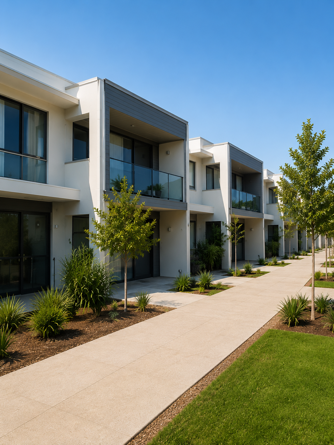 Modern townhouse development in central Joondalup