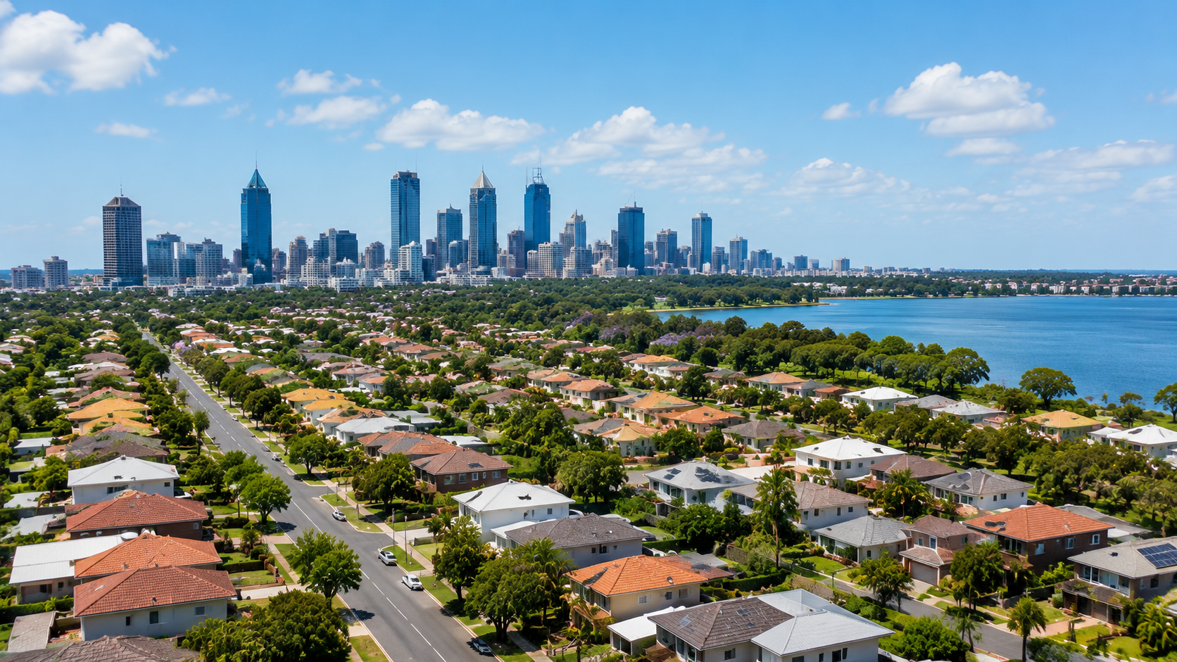 Perth suburban residential landscape representing local climate conditions