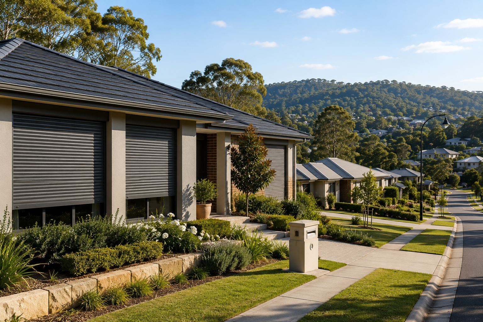 Forrestfield home with roller shutters near the High Wycombe transit precinct