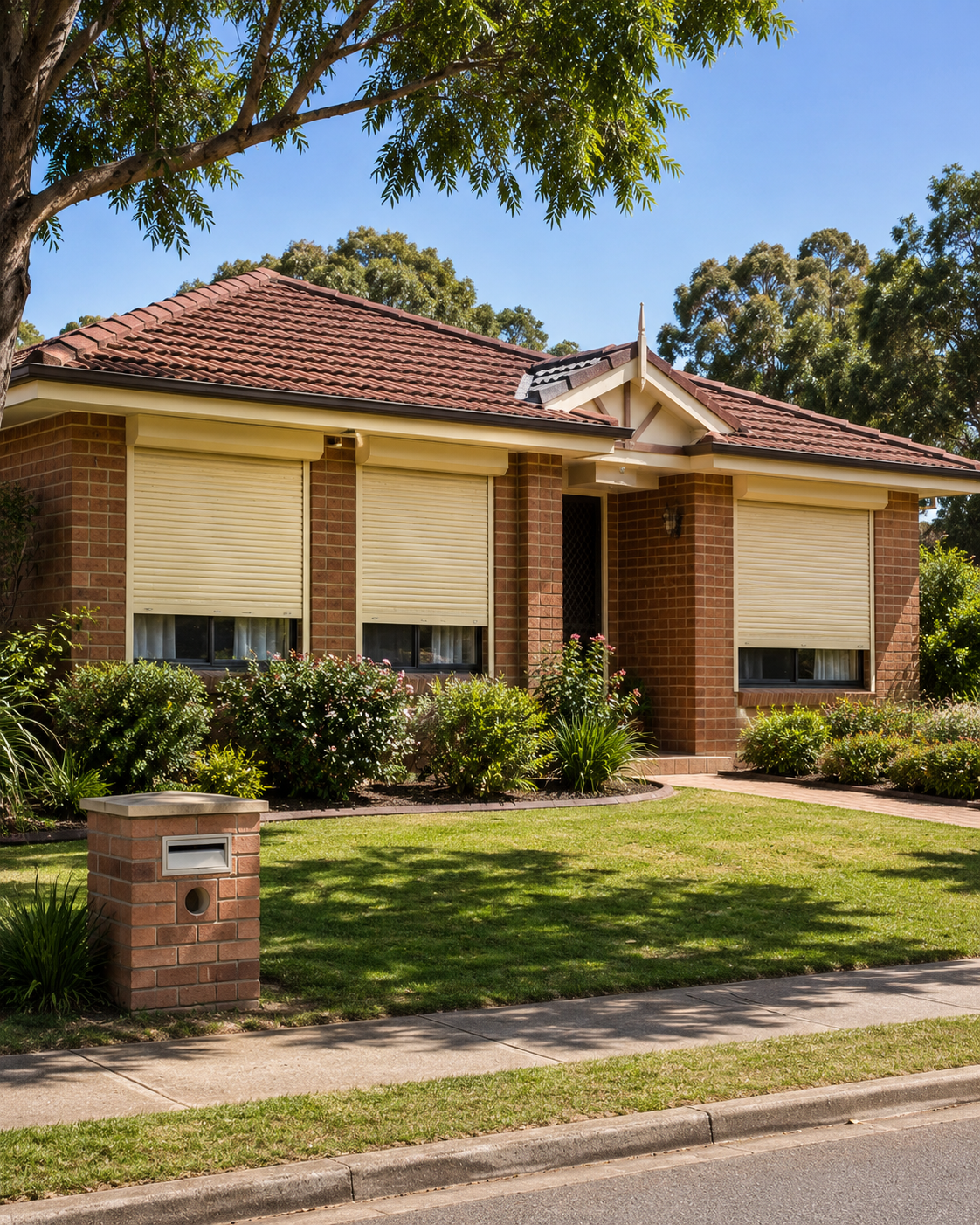 Established Burrendah Heights home in Willetton with residential roller shutters