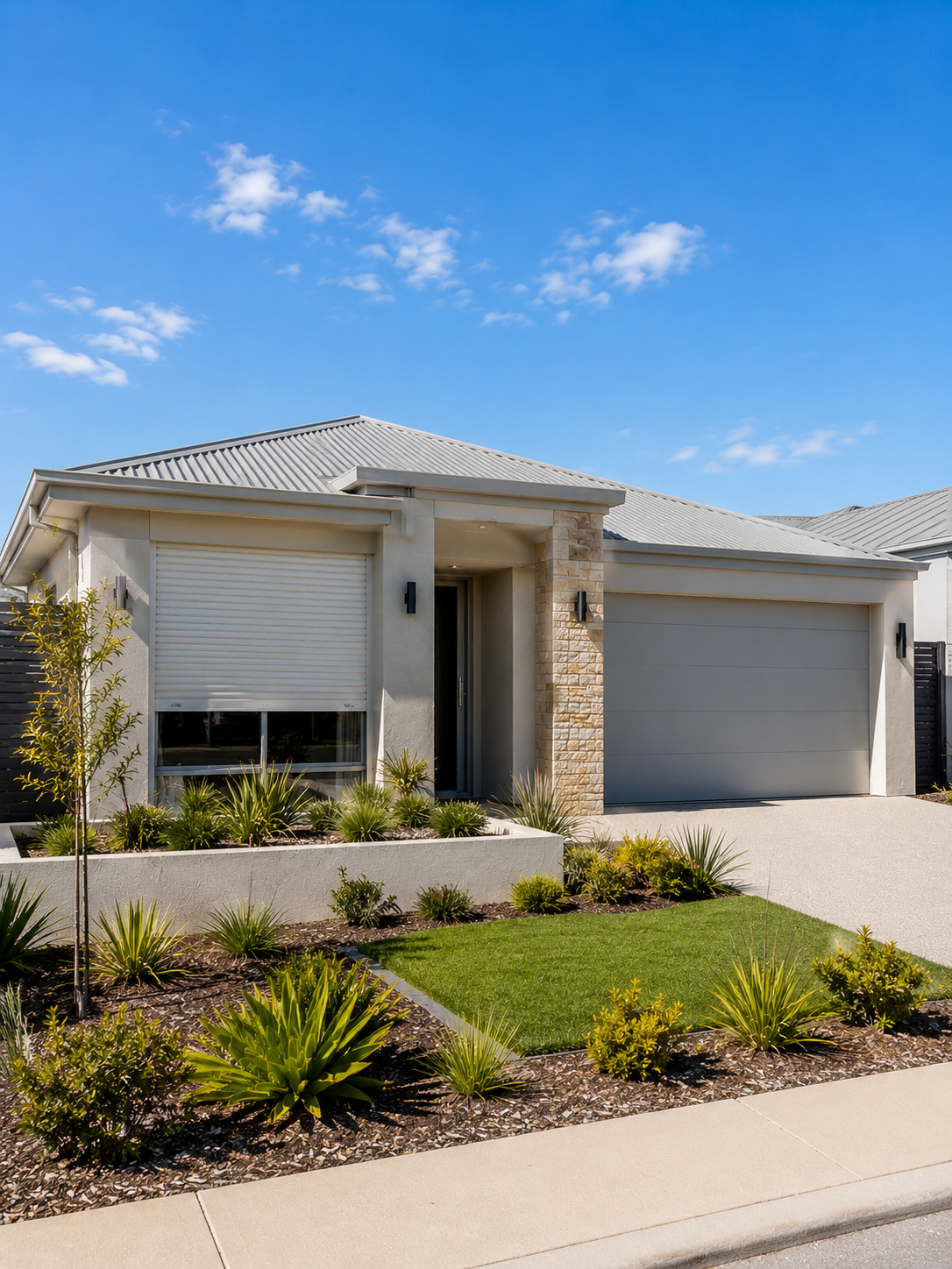 Modern City of Wanneroo home with roller shutters