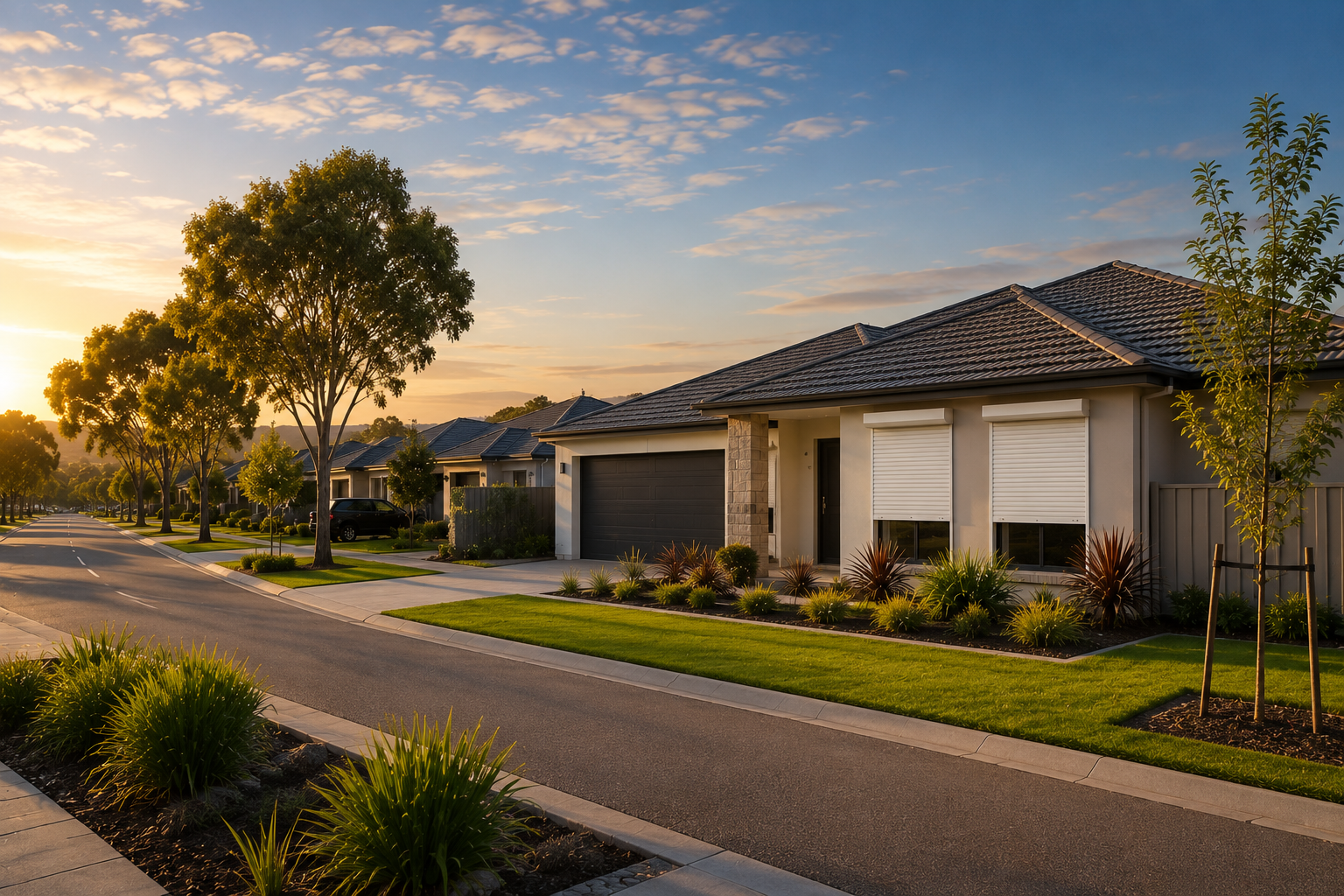 Roller shutters installed on a City of Swan home in Perth WA