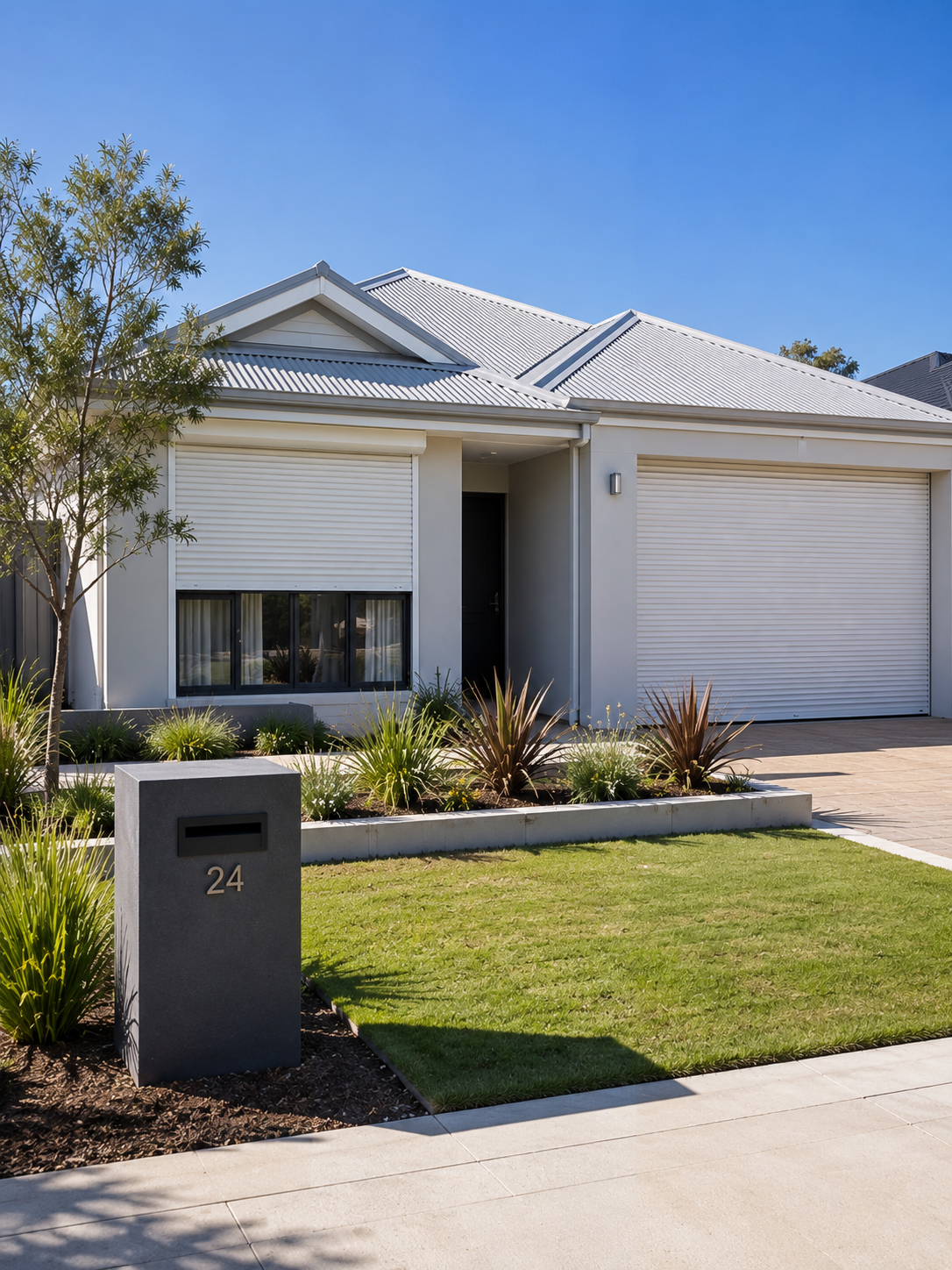Modern City of Swan home with roller shutters