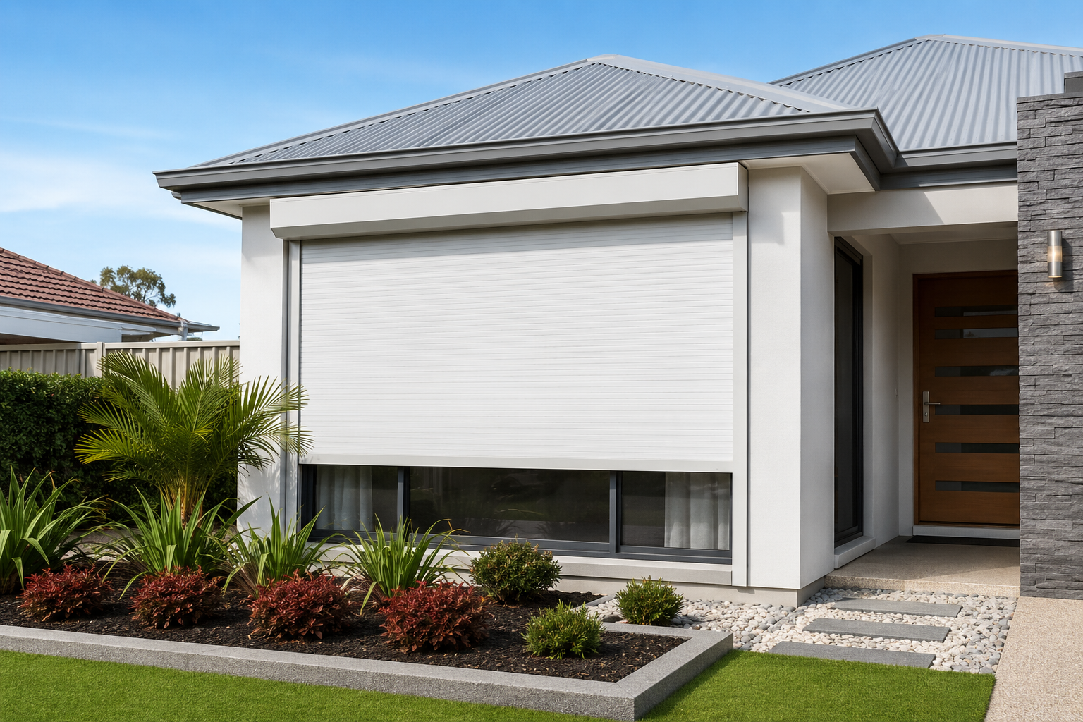Roller shutters installed on a Gosnells home in Perth WA