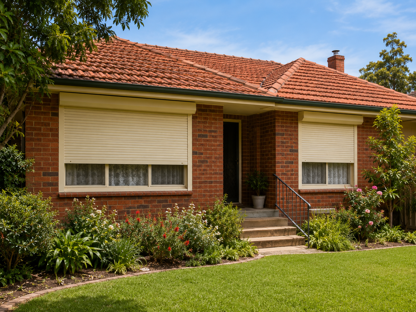 Established Armadale brick home with residential roller shutters