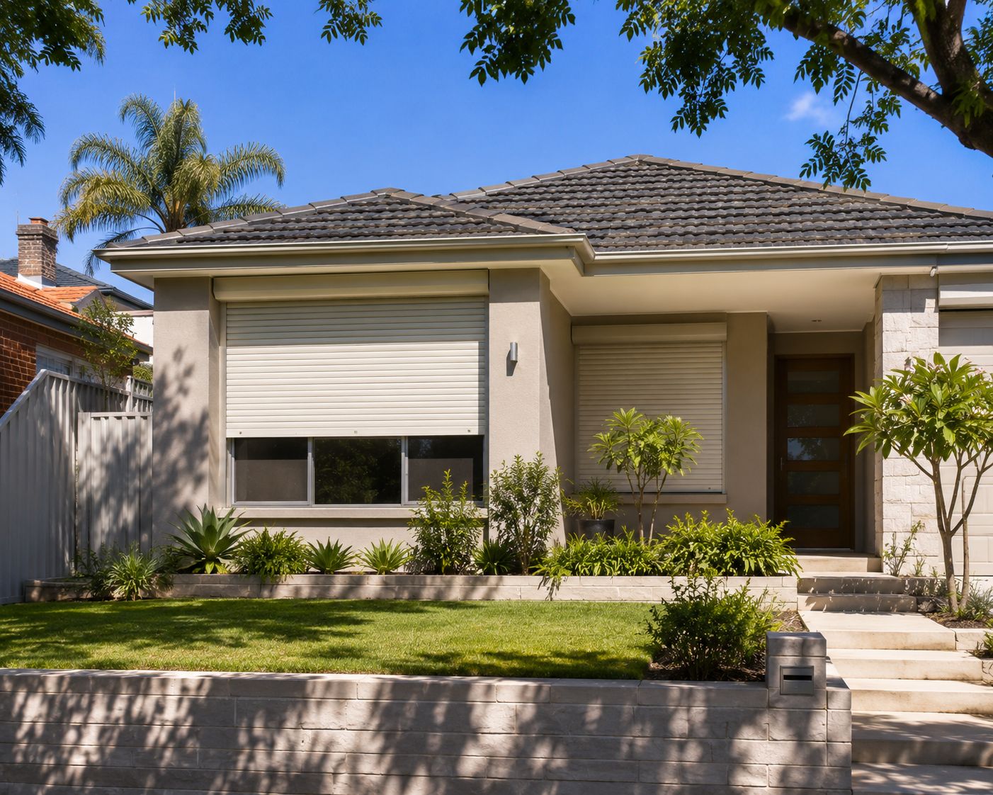 Roller shutters installed on a Belmont home in Perth WA