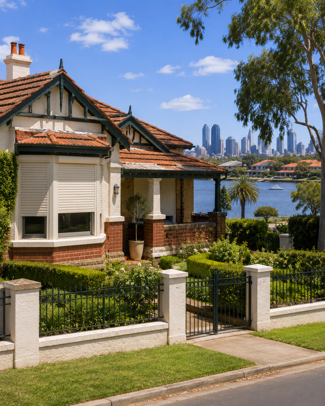 Riverside Ascot home in the City of Belmont with roller shutters
