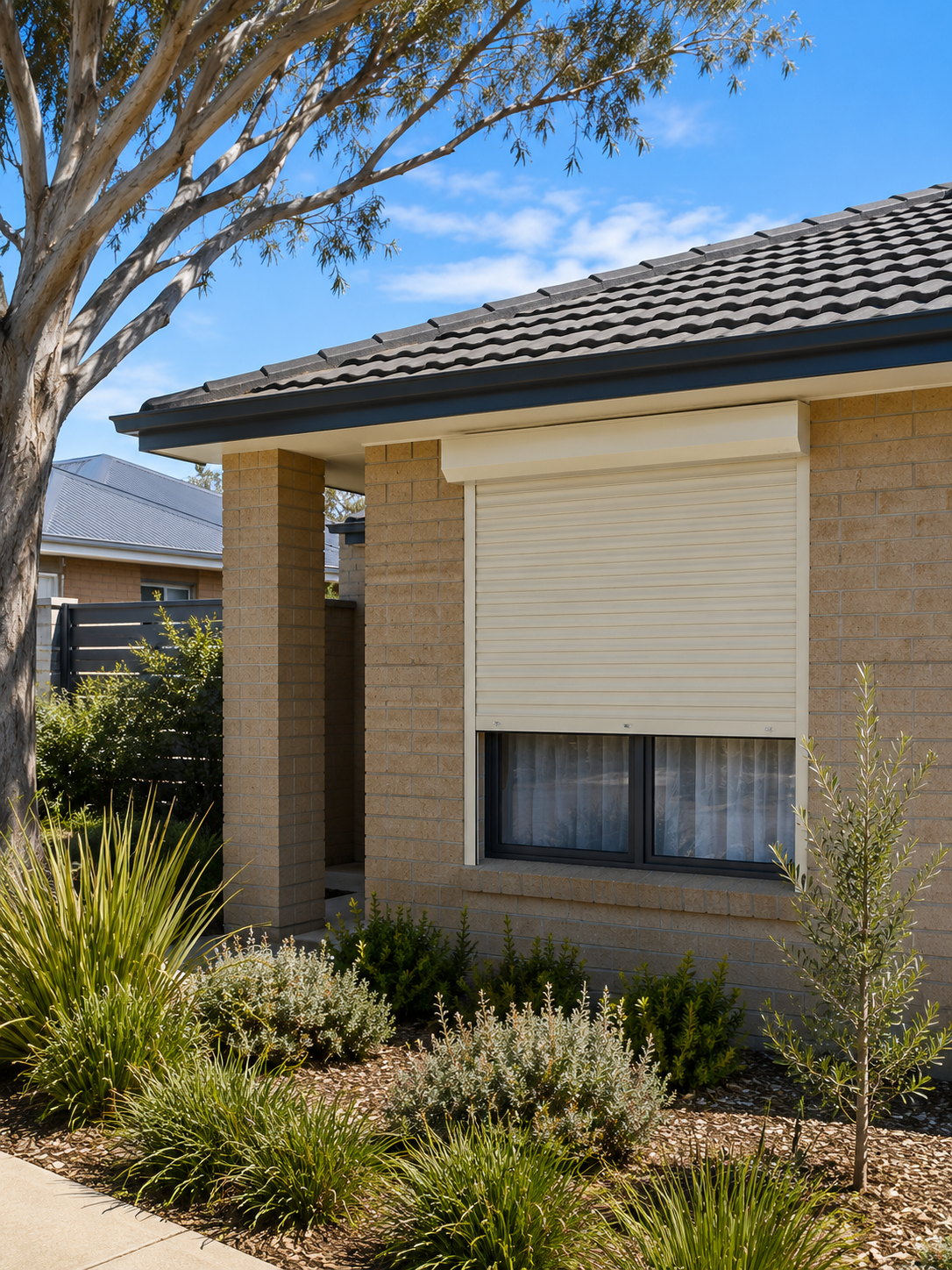 Suburban home near the coast in Kwinana Beach, City of Kwinana, with a roller shutter fitted