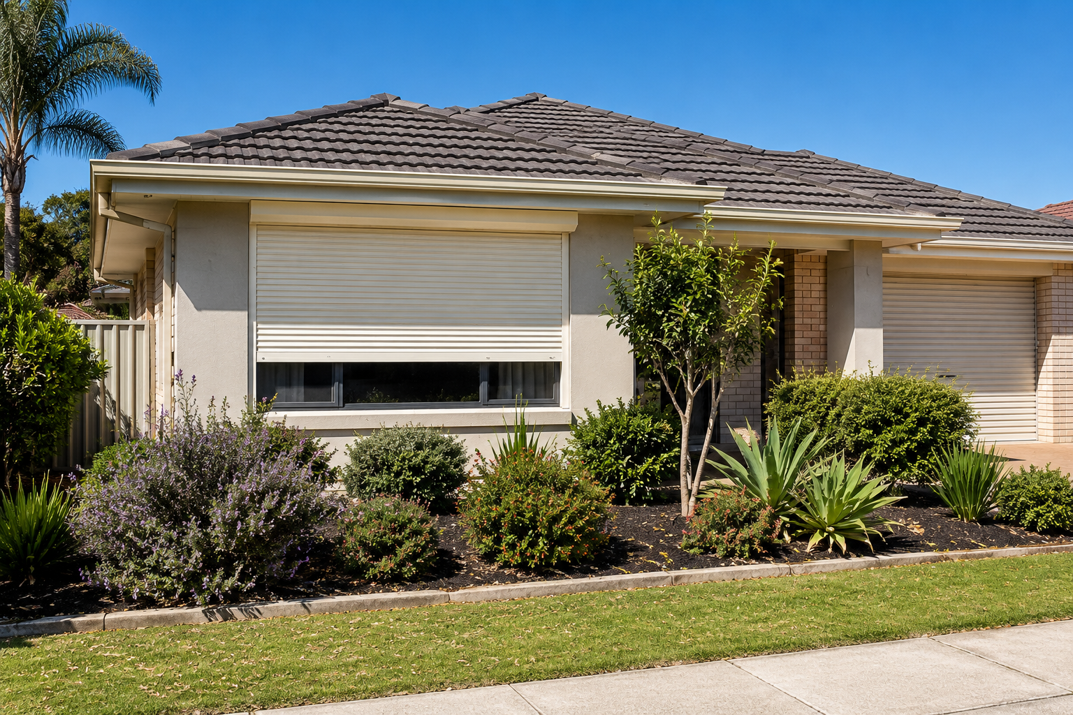 Roller shutter fitted to a suburban home in the City of Melville, Perth, WA