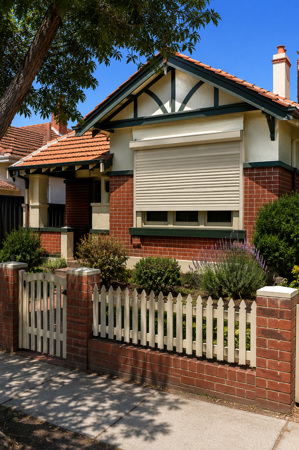 Pre-1946 character home in the Residential Character Study Area, Town of Victoria Park, with a roller shutter fitted
