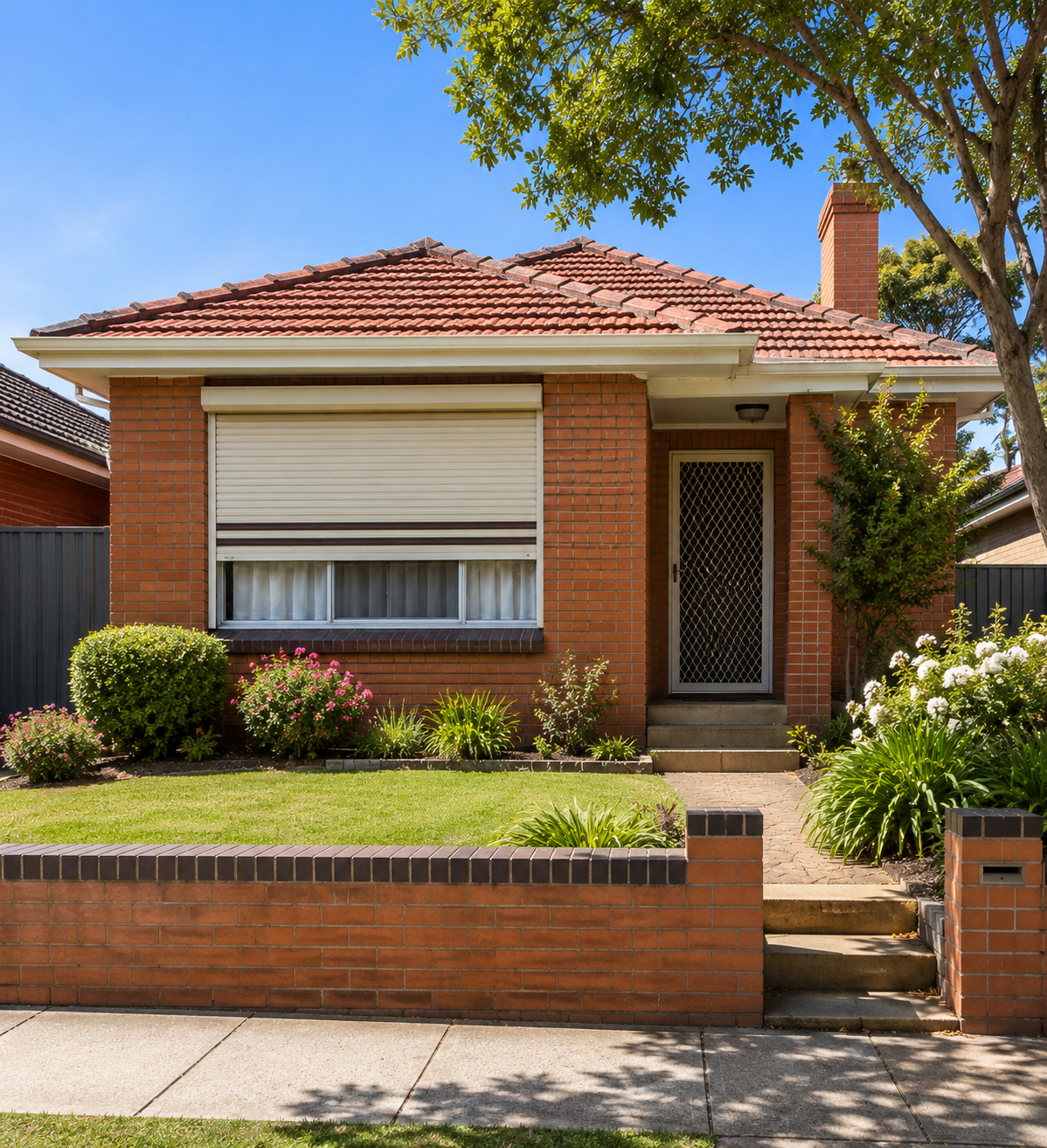 Established post-war brick-and-tile home in the City of Bayswater with a roller shutter fitted