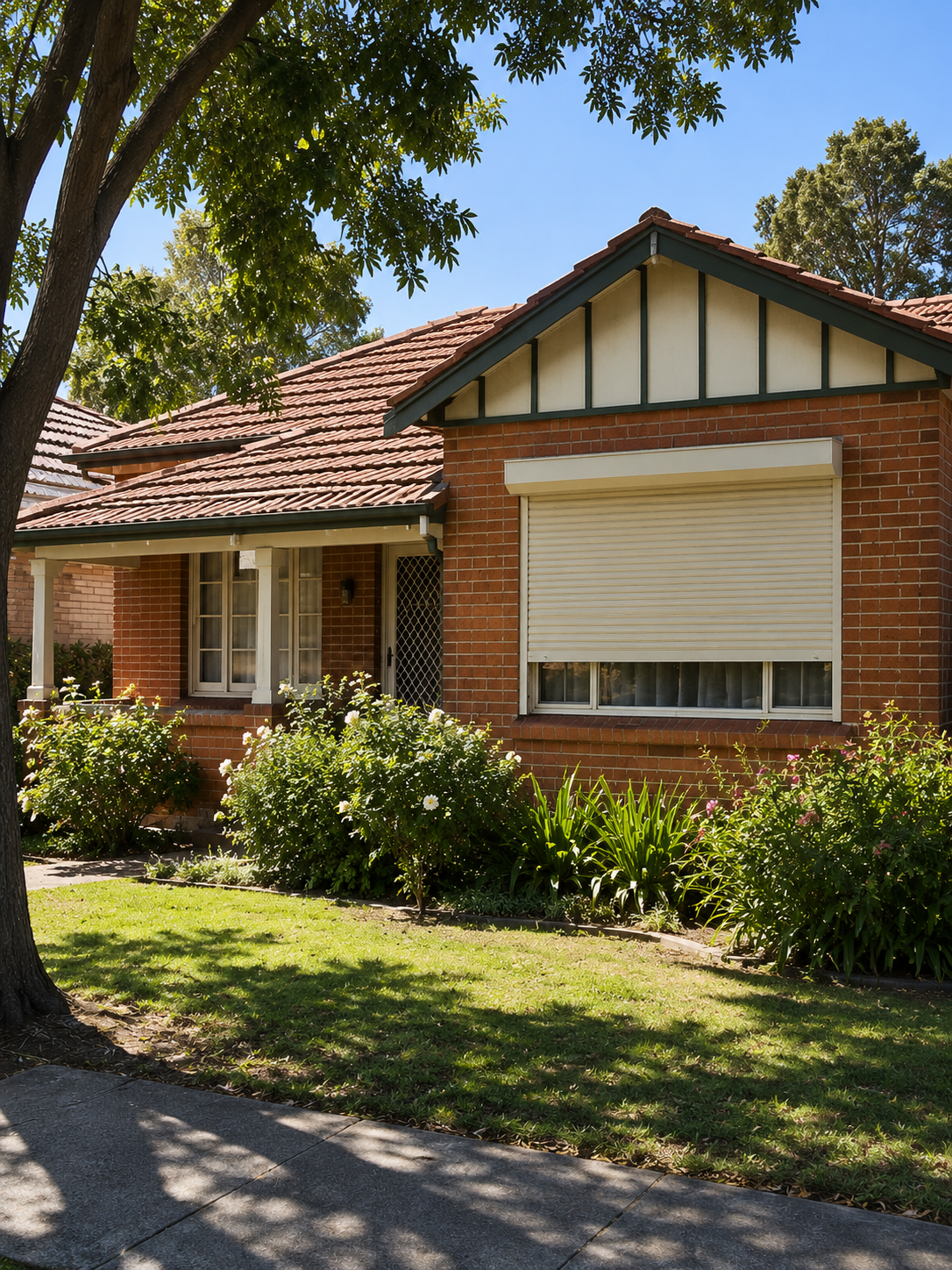 Established garden-suburb character home in the Town of Cambridge with a roller shutter fitted