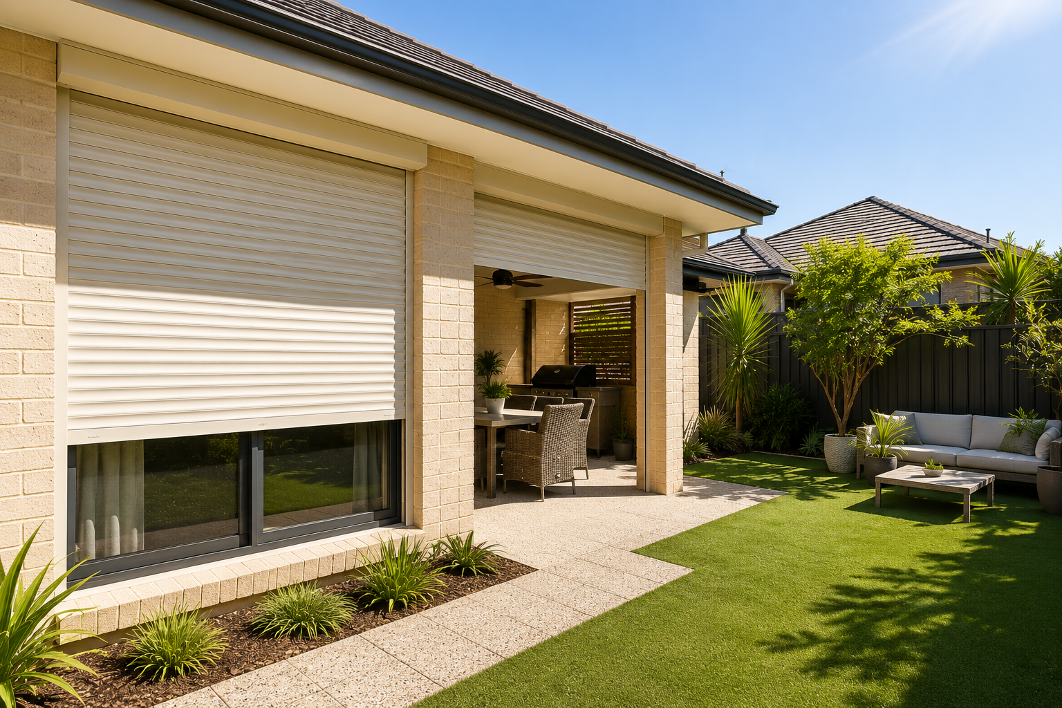 Perth residential environment considerations for roller shutters.