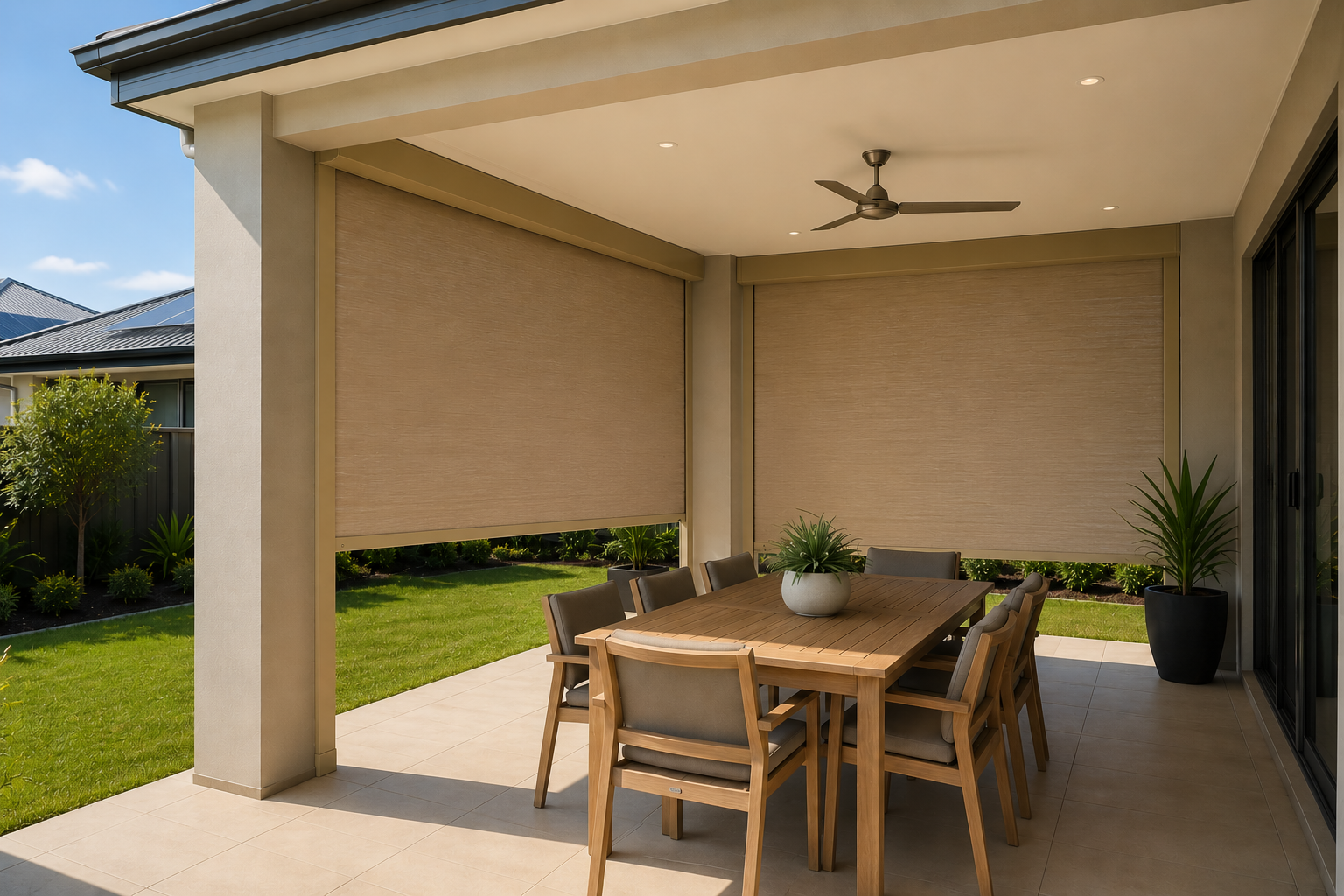 Perth home with roller shutters supporting comfort, privacy and residential improvement considerations.