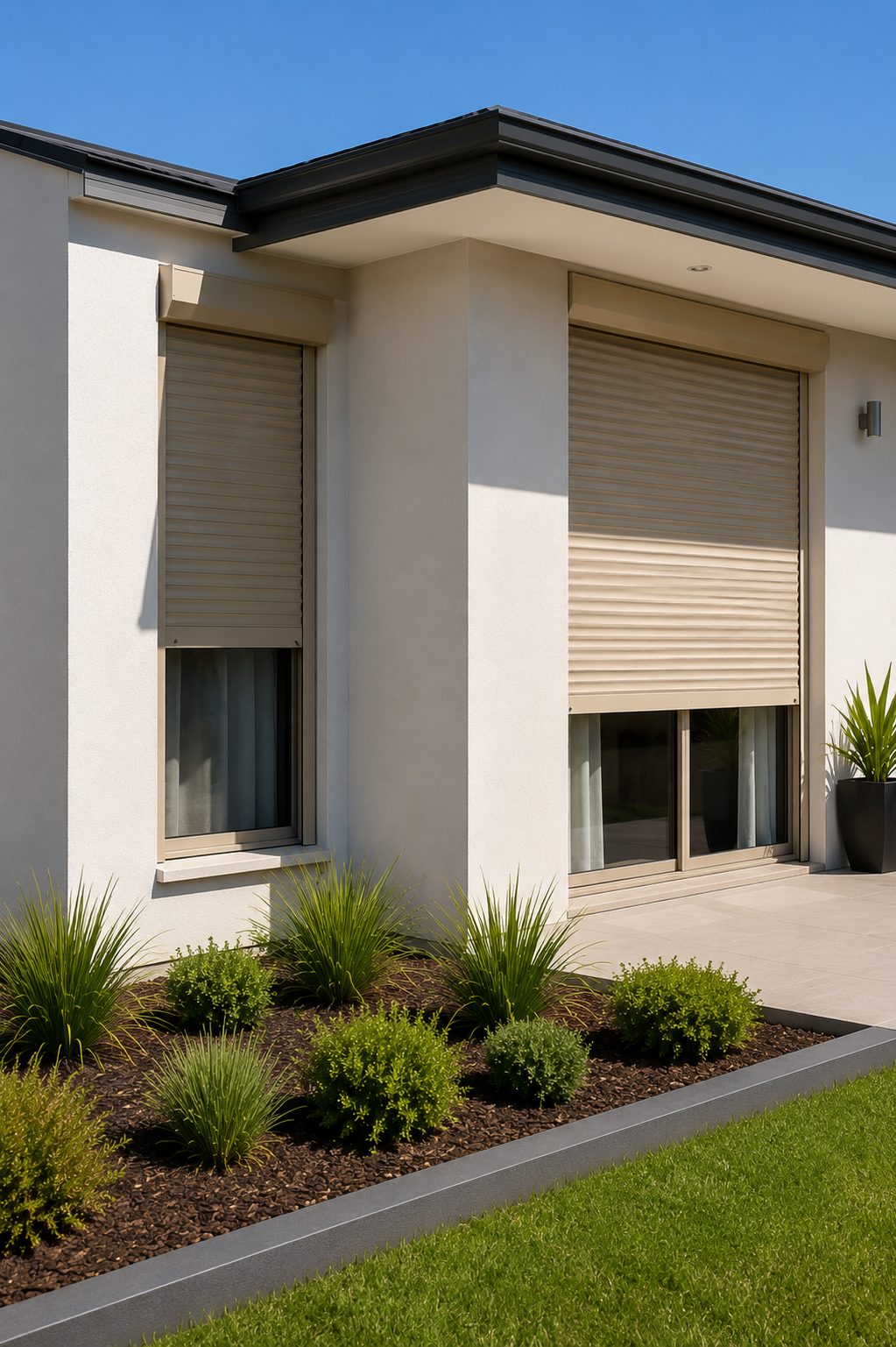 Perth residential home with roller shutters supporting solar exposure and thermal comfort considerations.