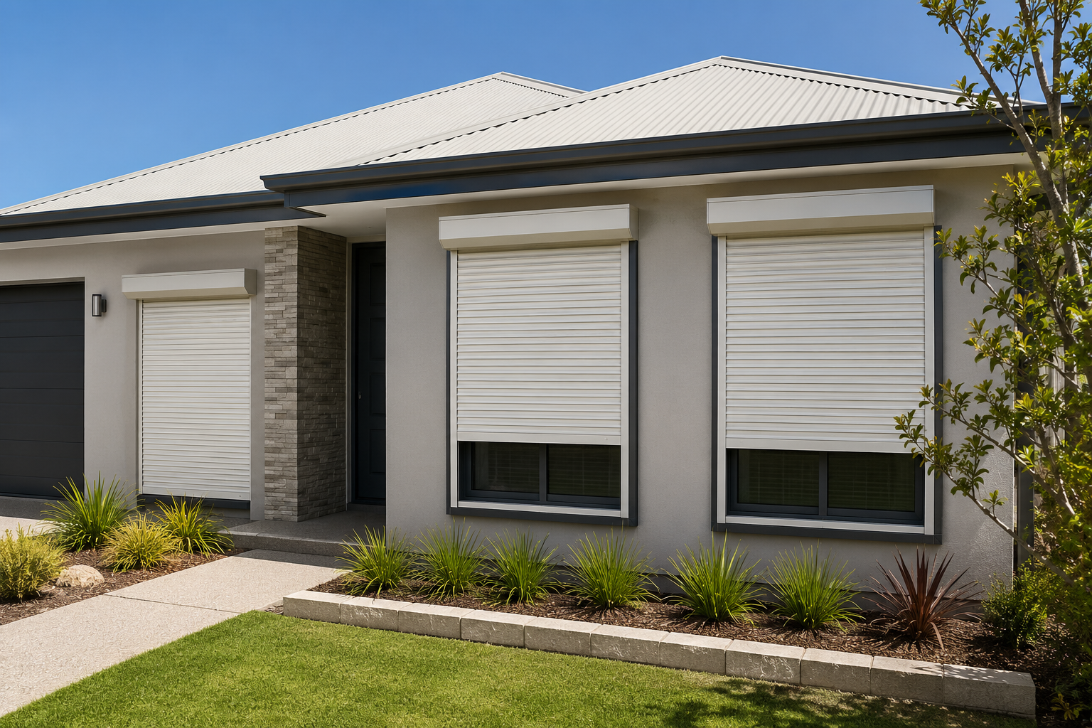 Roller shutters installed on a Perth WA home as part of long-term residential ownership considerations.