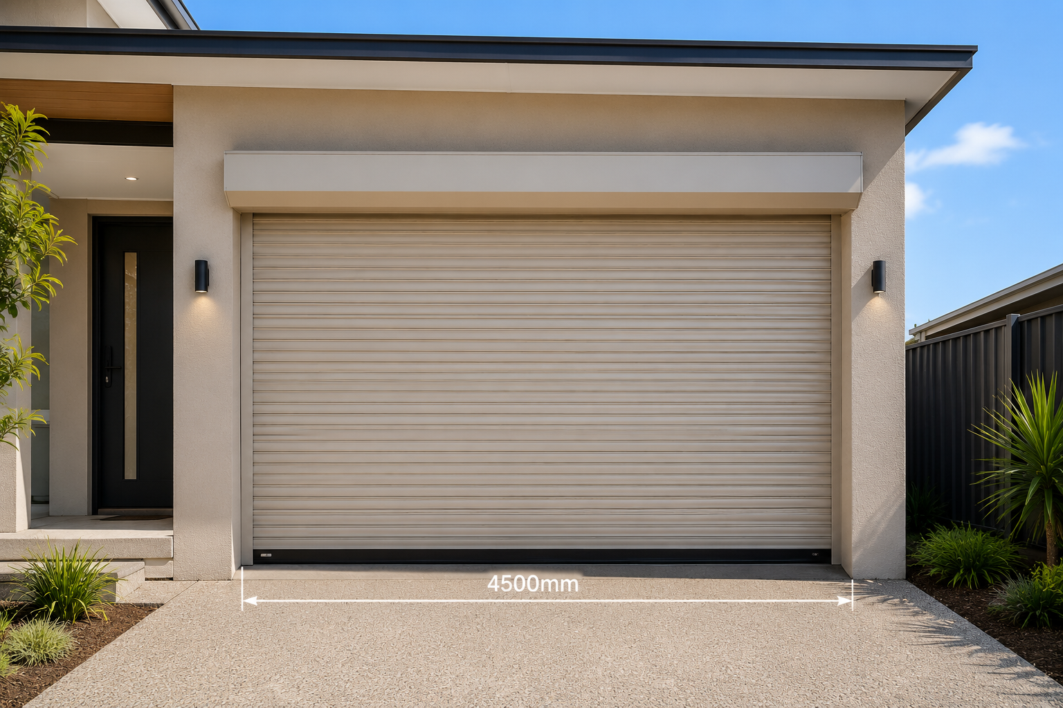 Widespan Roller Shutter installed over a large residential opening on a Perth home.