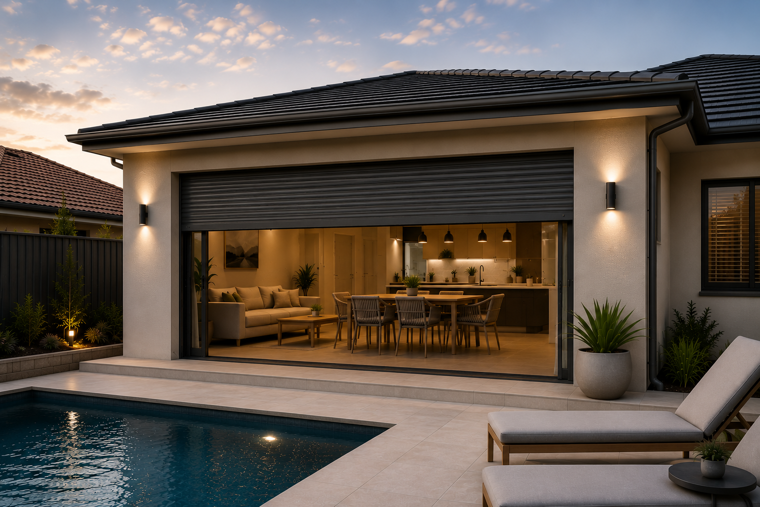 Premium Perth home featuring multiple SupaSpan roller shutters.
