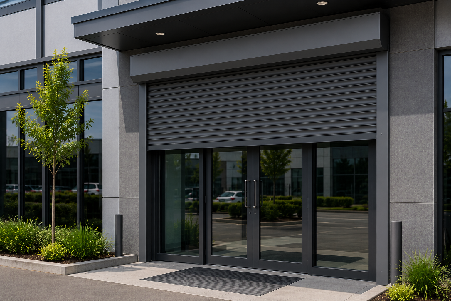 Defender Roller Shutters installed on a contemporary Perth home.